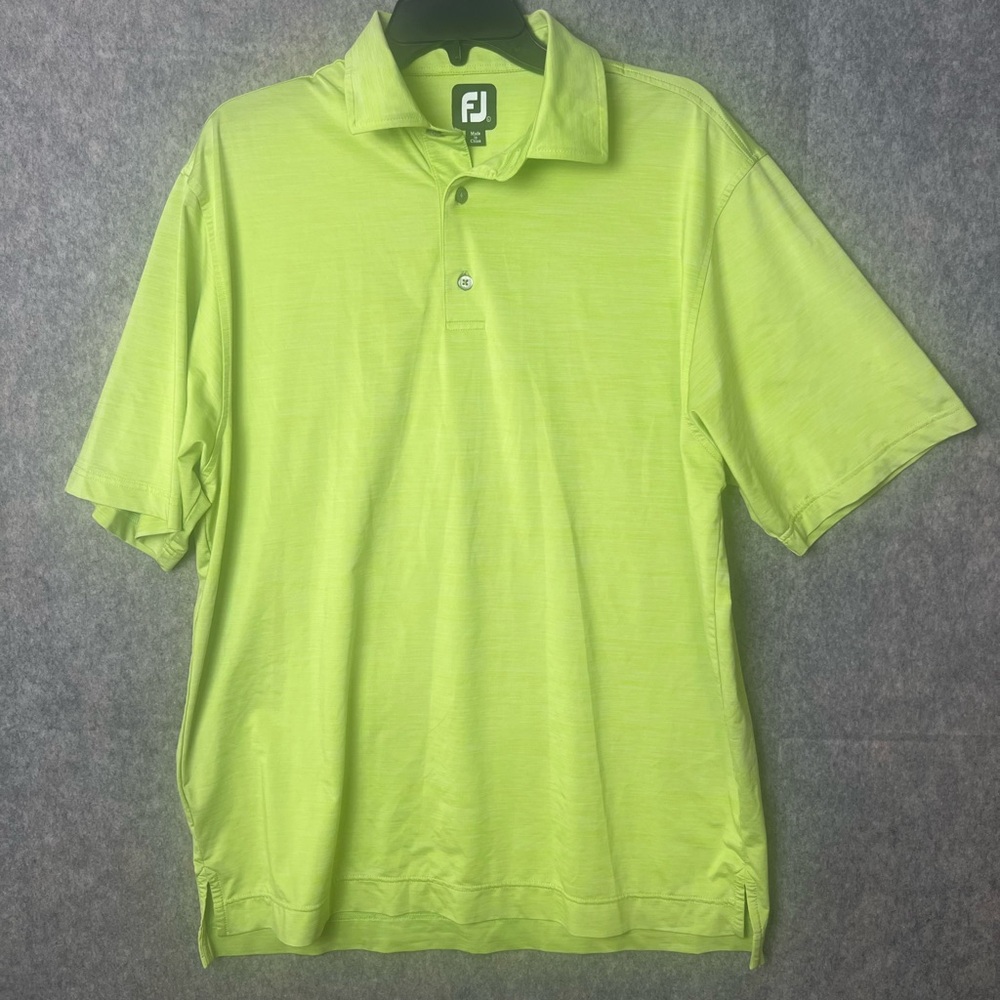 Footjoy‎ Men's Large Green Short Sleeve Golf Polo Shirt